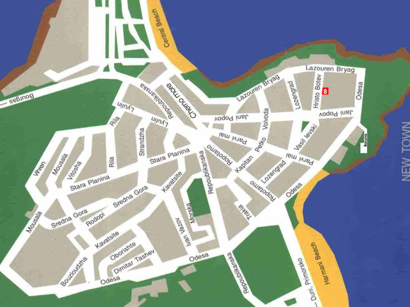 Карта Созопола